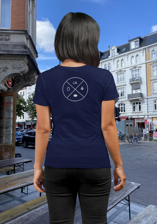 Logo T-Shirts in Farbe Rückseite