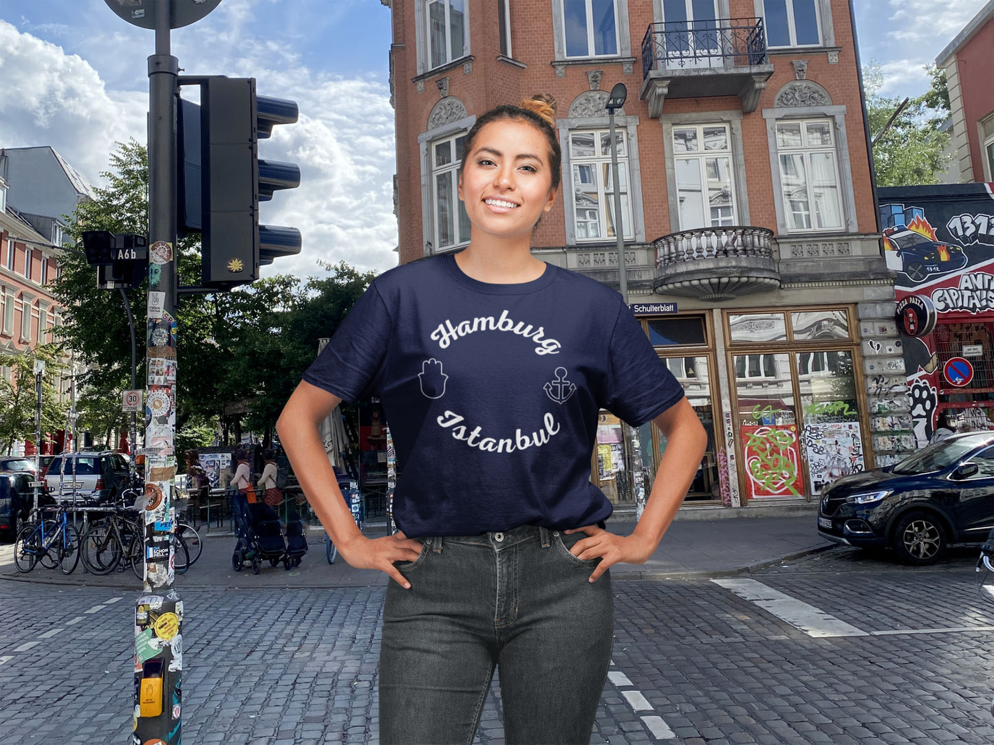 Hamburg Istanbul T-Shirts in Farbe