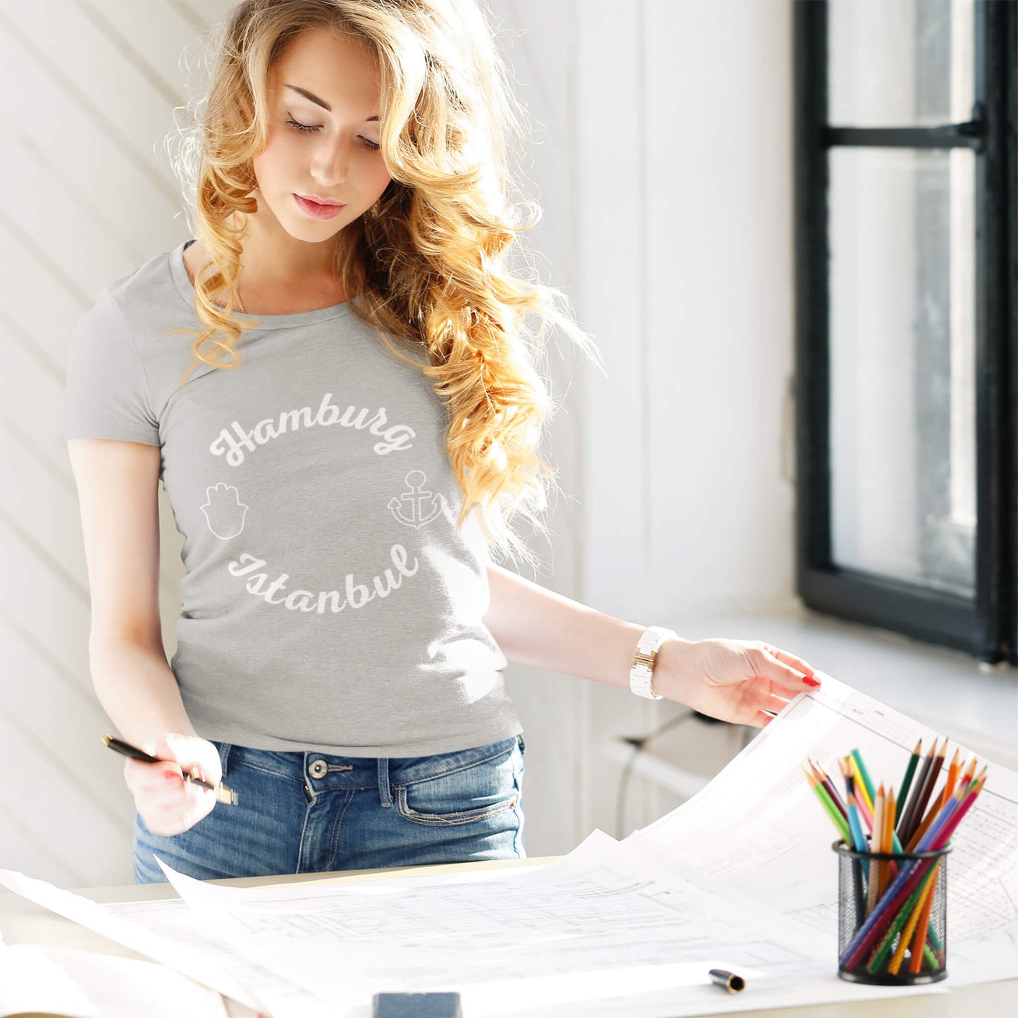 Hamburg Istanbul T-Shirts in Farbe