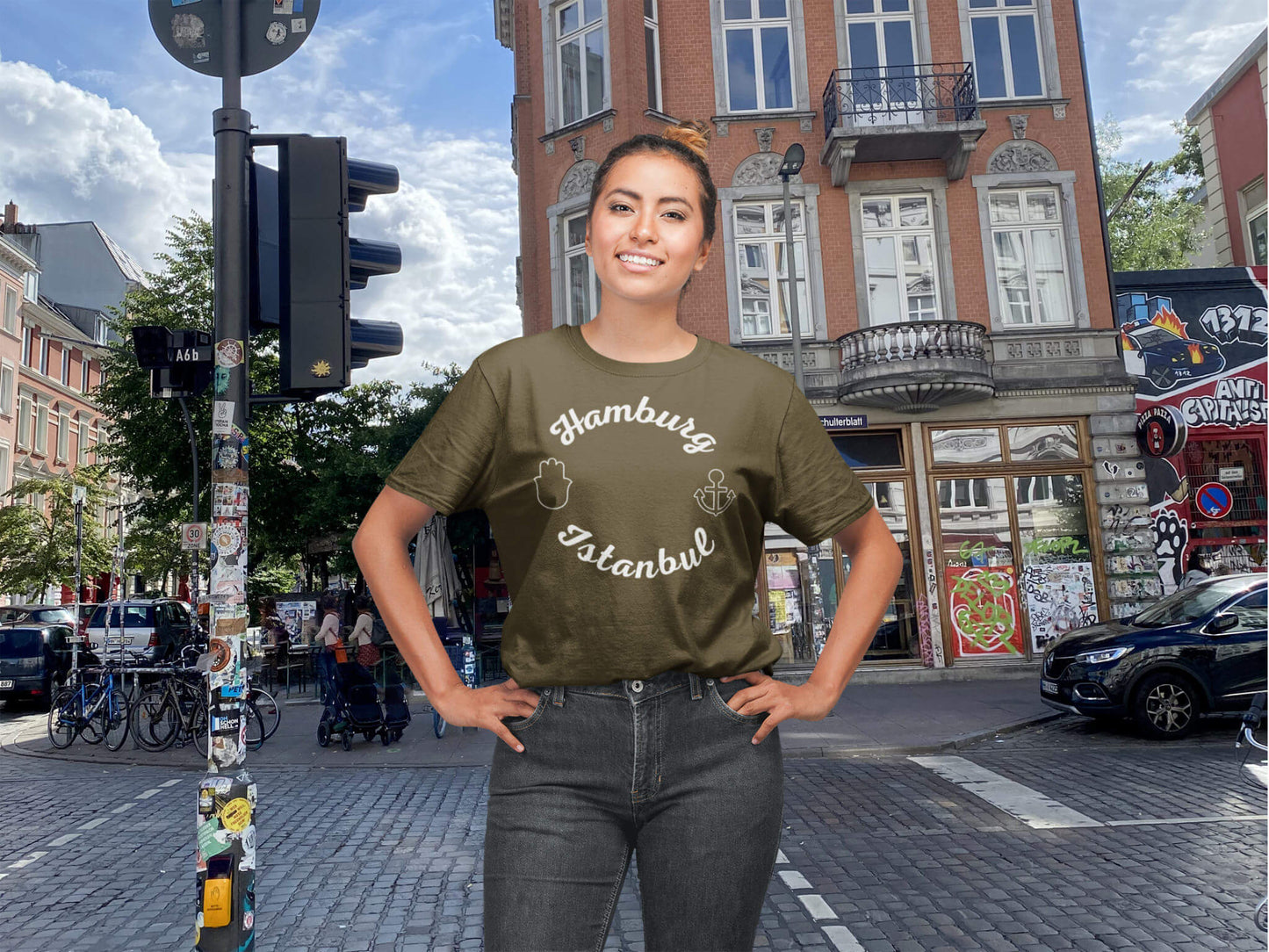 Hamburg Istanbul T-Shirts in Farbe