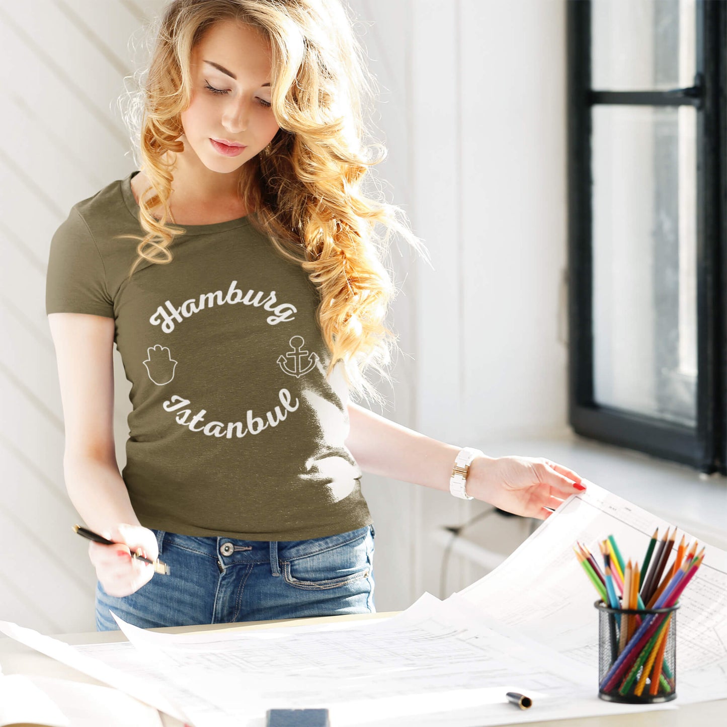 Hamburg Istanbul T-Shirts in Farbe