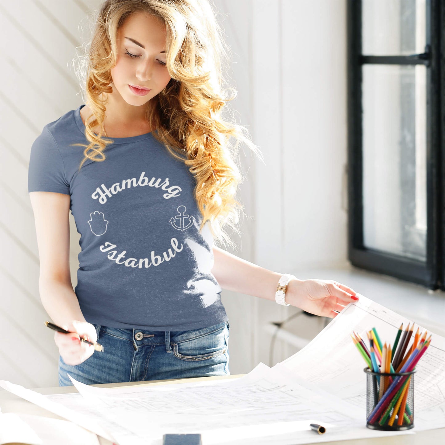 Hamburg Istanbul T-Shirts in Farbe