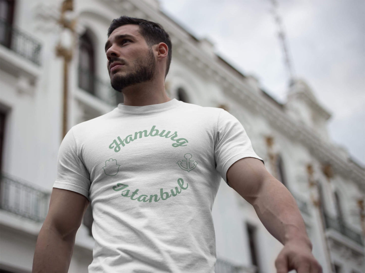 Hamburg Istanbul T-Shirts in Weiß