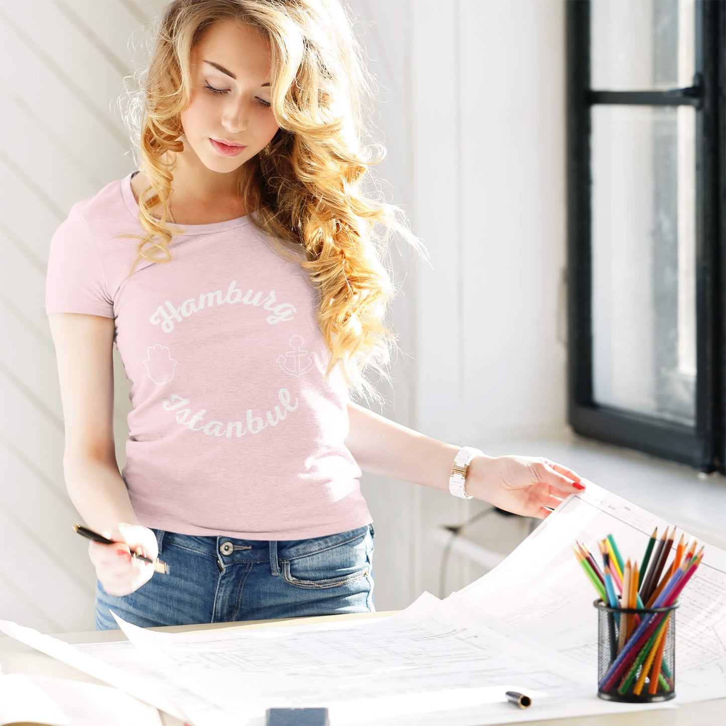 Hamburg Istanbul T-Shirts in Farbe