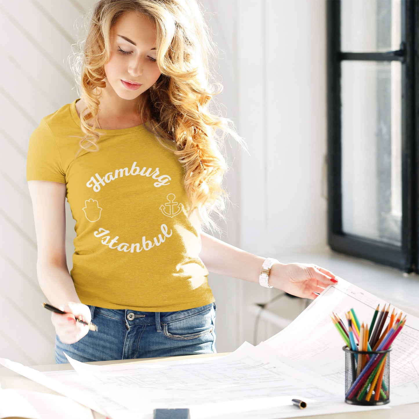 Hamburg Istanbul T-Shirts in Farbe