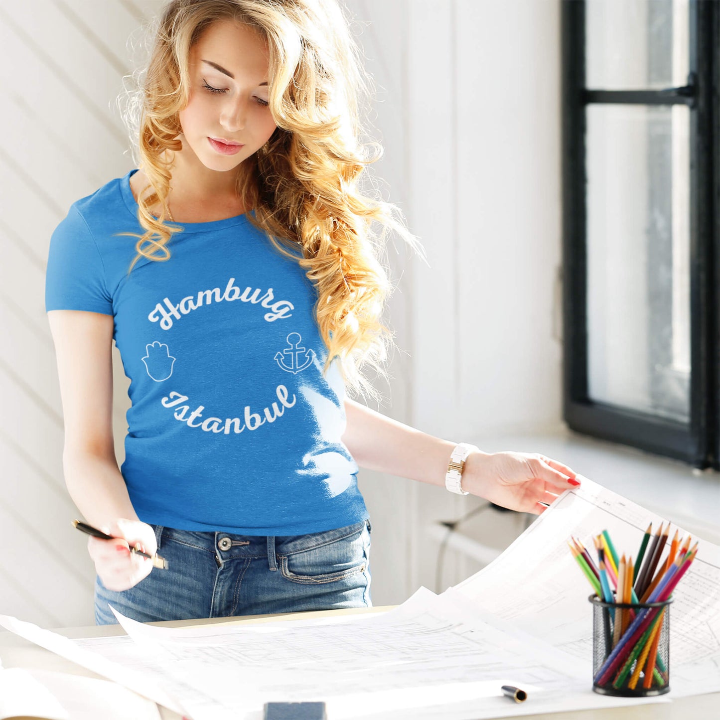 Hamburg Istanbul T-Shirts in Farbe