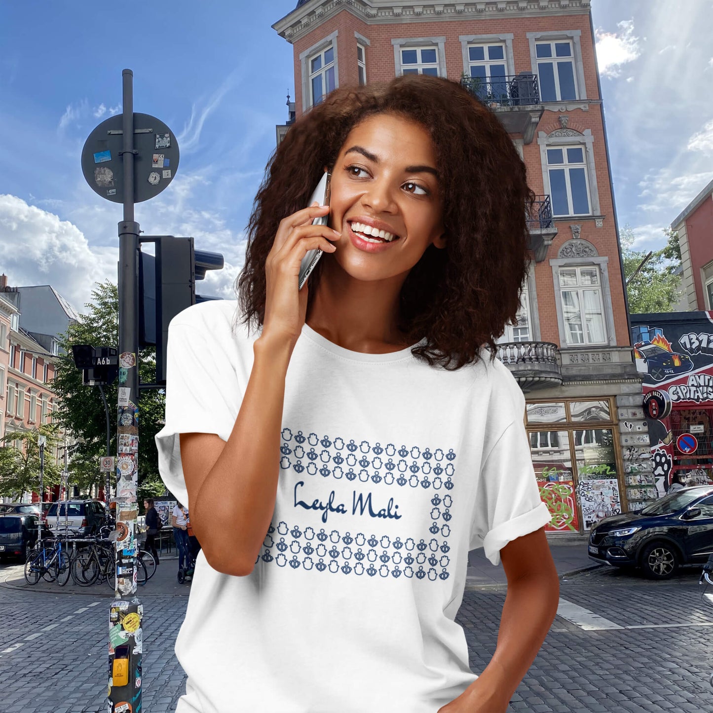 Leyla Mali T-Shirts in Weiß