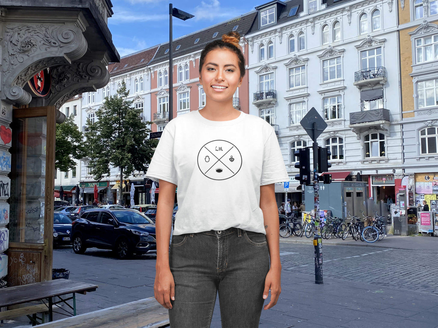 Logo T-Shirts in Weiß